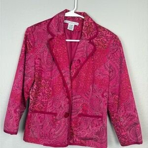 Versailles Pink Paisley Blazer
